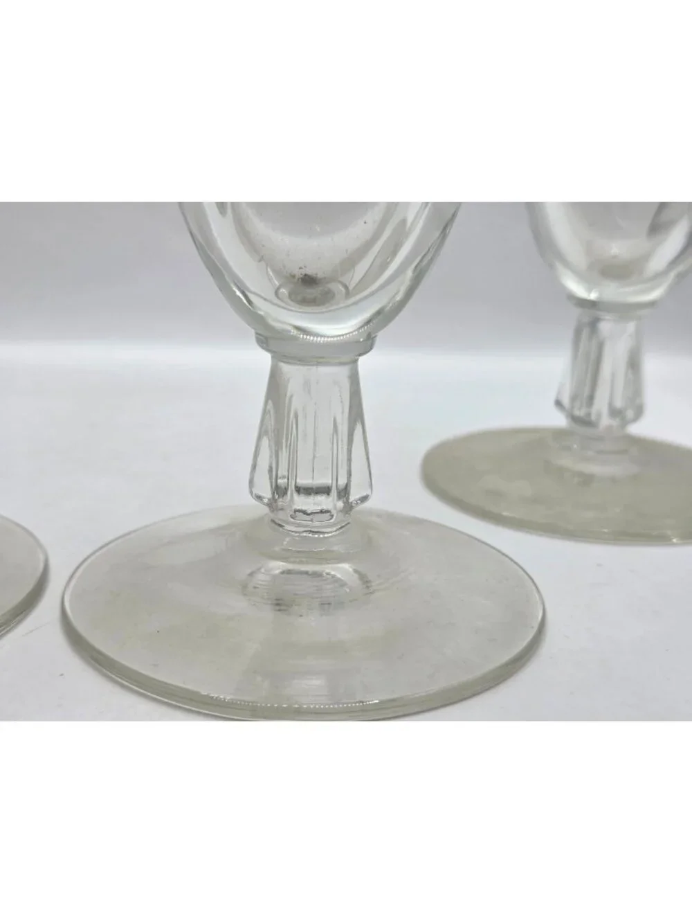 Vtg Libbey Silver Foliage Leaf Footed Pilsner Glasses Set Of 4 Frosted Champagne - Picture 7 of 12